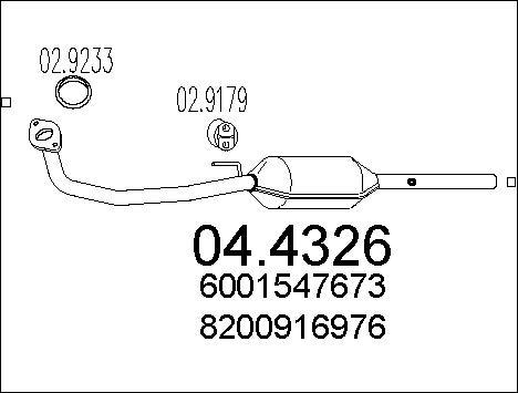 MTS 04.4326 - Catalytic Converter car-mod.net