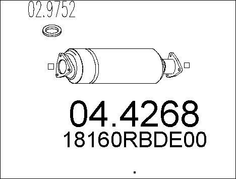 MTS 04.4268 - Catalytic Converter car-mod.net