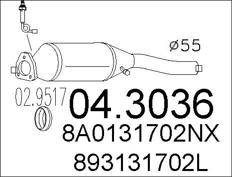 MTS 04.3036 - Catalytic Converter car-mod.net