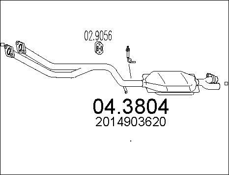 MTS 04.3804 - Catalytic Converter car-mod.net