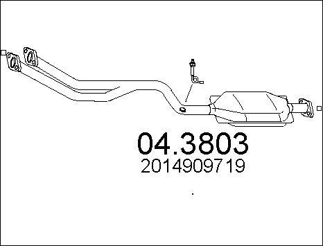 MTS 04.3803 - Catalytic Converter car-mod.net