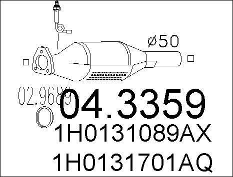 MTS 04.3359 - Catalytic Converter car-mod.net