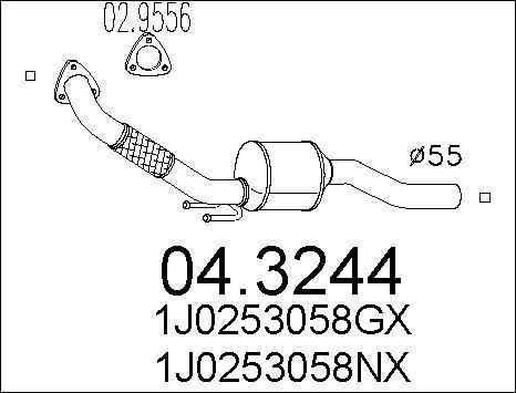 MTS 04.3244 - Catalytic Converter car-mod.net