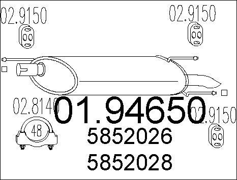 MTS 01.94650 - End Silencer car-mod.net