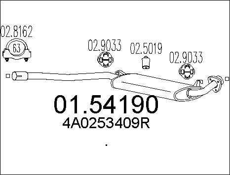 MTS 01.54190 - Middle Silencer car-mod.net