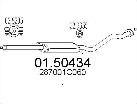 MTS 01.50434 - Middle Silencer car-mod.net