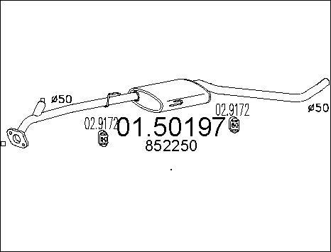 MTS 01.50197 - Middle Silencer car-mod.net