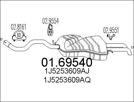 MTS 01.69540 - End Silencer car-mod.net