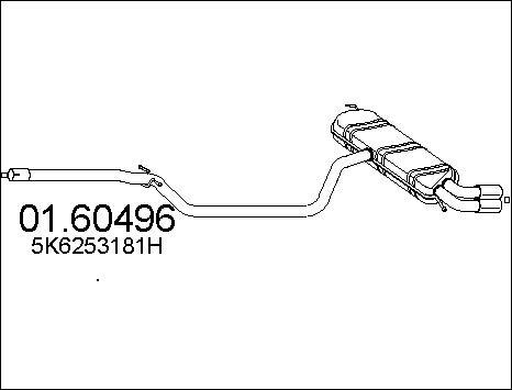 MTS 01.60496 - End Silencer car-mod.net