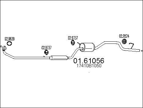 MTS 01.61056 - End Silencer car-mod.net