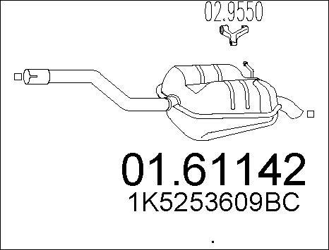 MTS 01.61142 - End Silencer car-mod.net