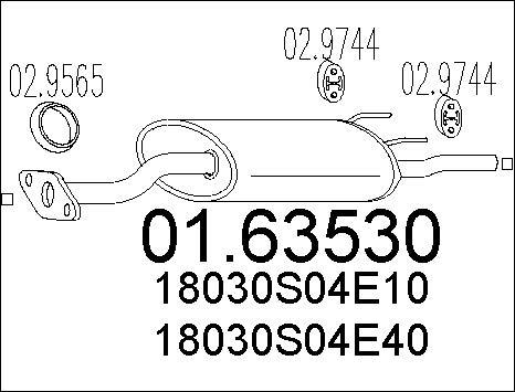 MTS 01.63530 - End Silencer car-mod.net