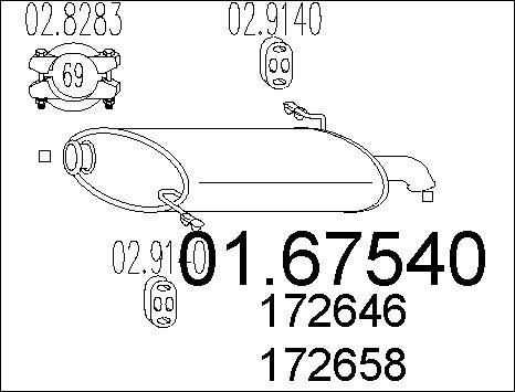 MTS 01.67540 - End Silencer car-mod.net