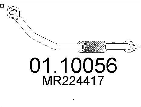 MTS 01.10056 - Exhaust Pipe car-mod.net