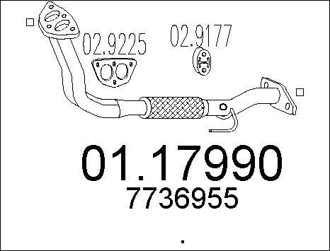 MTS 01.17990 - Exhaust Pipe car-mod.net