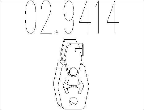 MTS 02.9414 - Holding Bracket, silencer car-mod.net