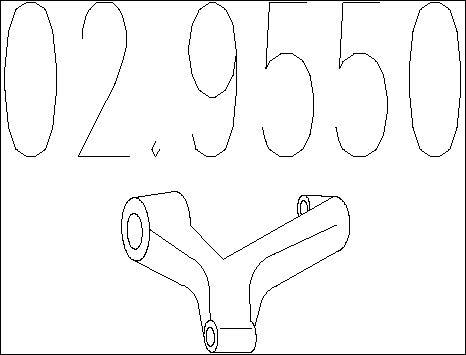 MTS 02.9550 - Holding Bracket, silencer car-mod.net