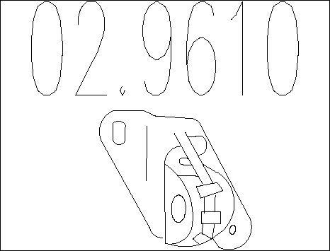 MTS 02.9610 - Holding Bracket, silencer car-mod.net