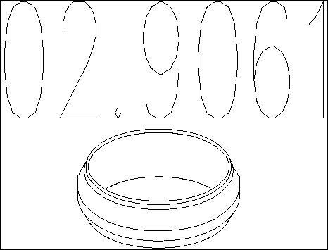MTS 02.9061 - Seal Ring, exhaust pipe car-mod.net