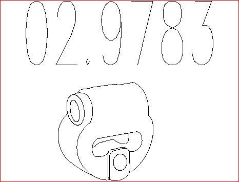 MTS 02.9783 - Holding Bracket, silencer car-mod.net