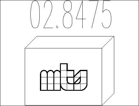 MTS 02.8475 - Mounting Kit, silencer car-mod.net