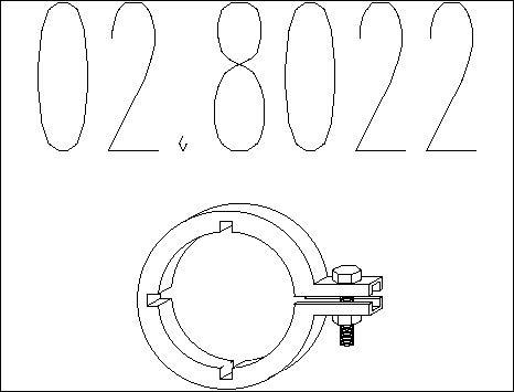 MTS 02.8022 - Pipe Connector, exhaust system car-mod.net