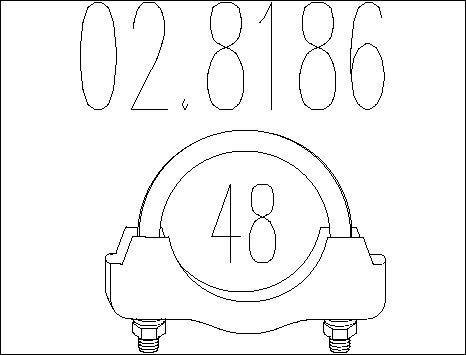 MTS 02.8186 - Pipe Connector, exhaust system car-mod.net