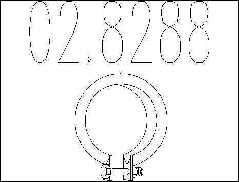 MTS 02.8288 - Pipe Connector, exhaust system car-mod.net