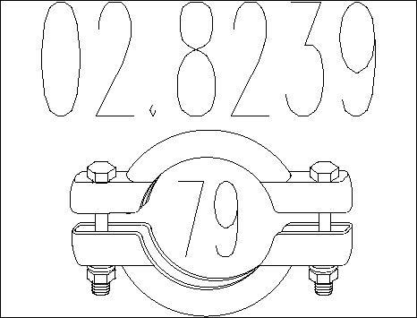 MTS 02.8239 - Pipe Connector, exhaust system car-mod.net