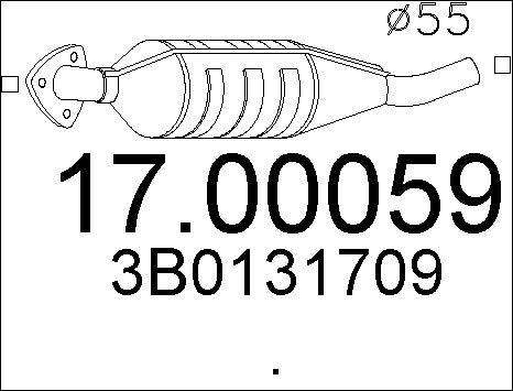 MTS 17.00059 - Soot / Particulate Filter, exhaust system car-mod.net