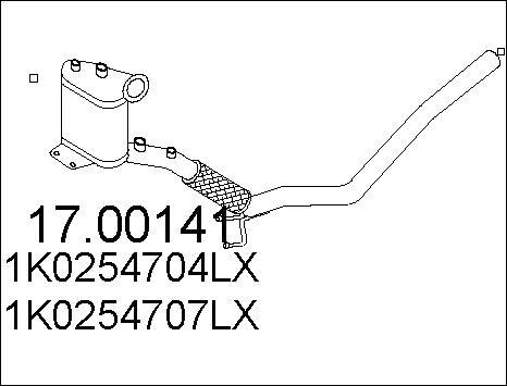 MTS 17.00141 - Soot / Particulate Filter, exhaust system car-mod.net