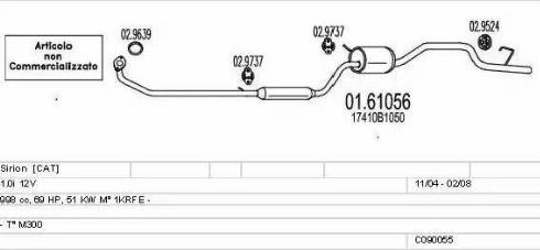 MTS C090055013963 - Exhaust System car-mod.net