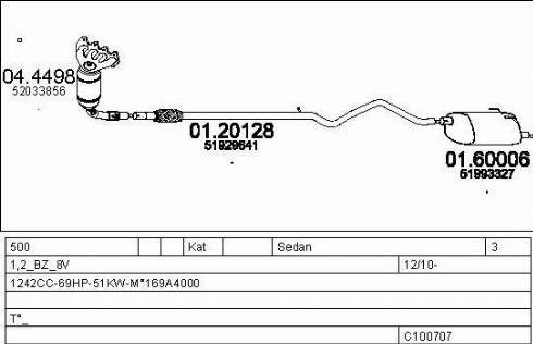 MTS C100707030006 - Exhaust System car-mod.net