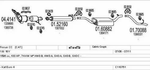 MTS C110751010338 - Exhaust System car-mod.net