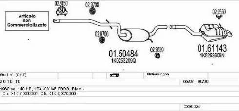 MTS C380925025100 - Exhaust System car-mod.net