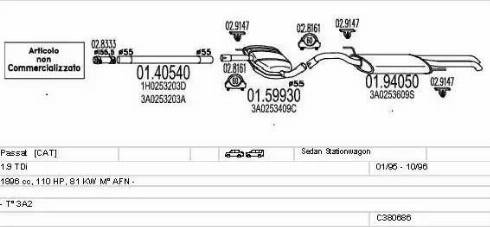 MTS C380686008224 - Exhaust System car-mod.net