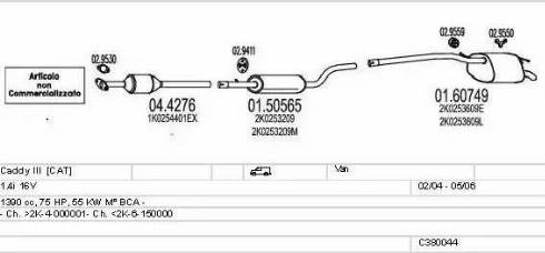 MTS C380044002840 - Exhaust System car-mod.net