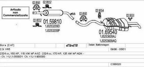 MTS C380020002812 - Exhaust System car-mod.net