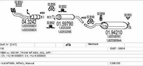 MTS C380135002934 - Exhaust System car-mod.net