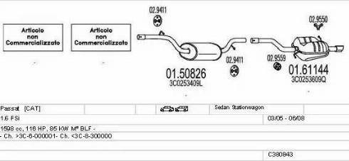 MTS C380843016277 - Exhaust System car-mod.net