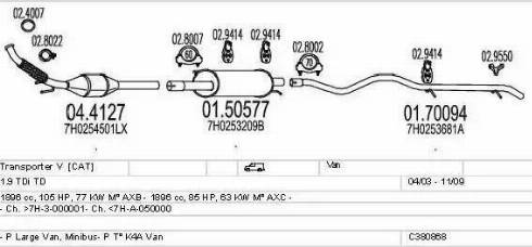 MTS C380868020663 - Exhaust System car-mod.net