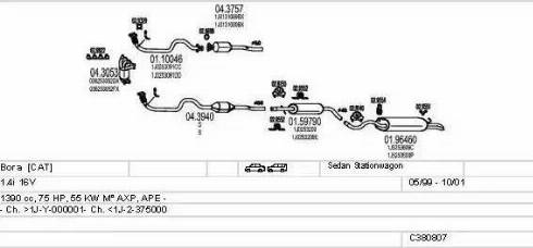 MTS C380807012046 - Exhaust System car-mod.net