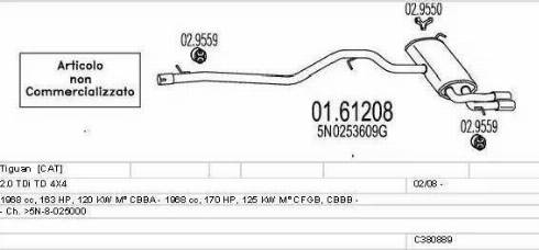 MTS C380889023108 - Exhaust System car-mod.net