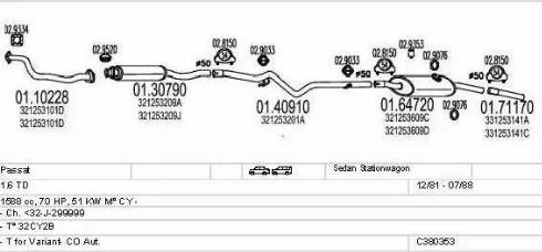 MTS C380353003212 - Exhaust System car-mod.net