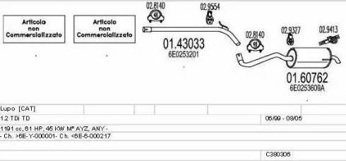MTS C380306003159 - Exhaust System car-mod.net