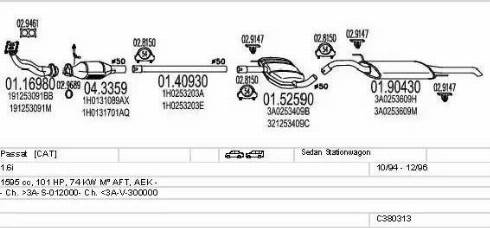 MTS C380313003170 - Exhaust System car-mod.net