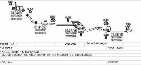 MTS C380333003191 - Exhaust System car-mod.net