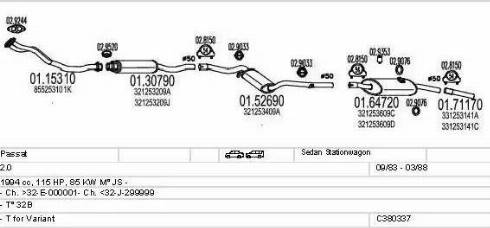 MTS C380337003195 - Exhaust System car-mod.net