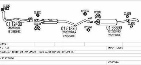 MTS C380244003055 - Exhaust System car-mod.net