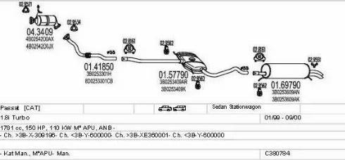 MTS C380784010825 - Exhaust System car-mod.net